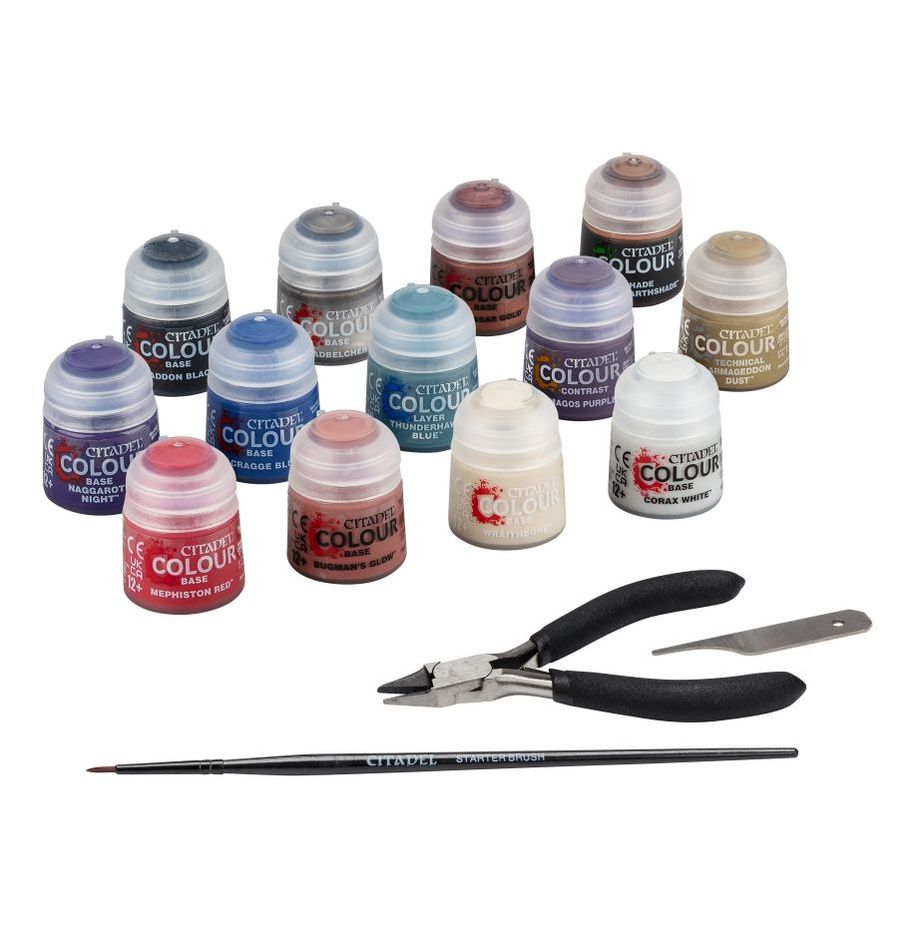 WARHAMMER 40k PAINTS & TOOLS SET