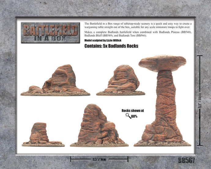 BATTLEFIELD IN A BOX: BADLANDS PILLARS (BB567)