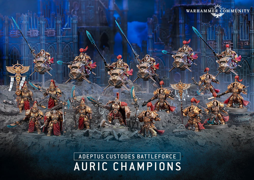 ADEPTUS CUSTODES BATTLEFORCE: AURIC CHAMPIONS