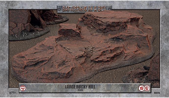 BATTLEFIELD IN A BOX: MARS LARGE ROCKY HILL (BB610)